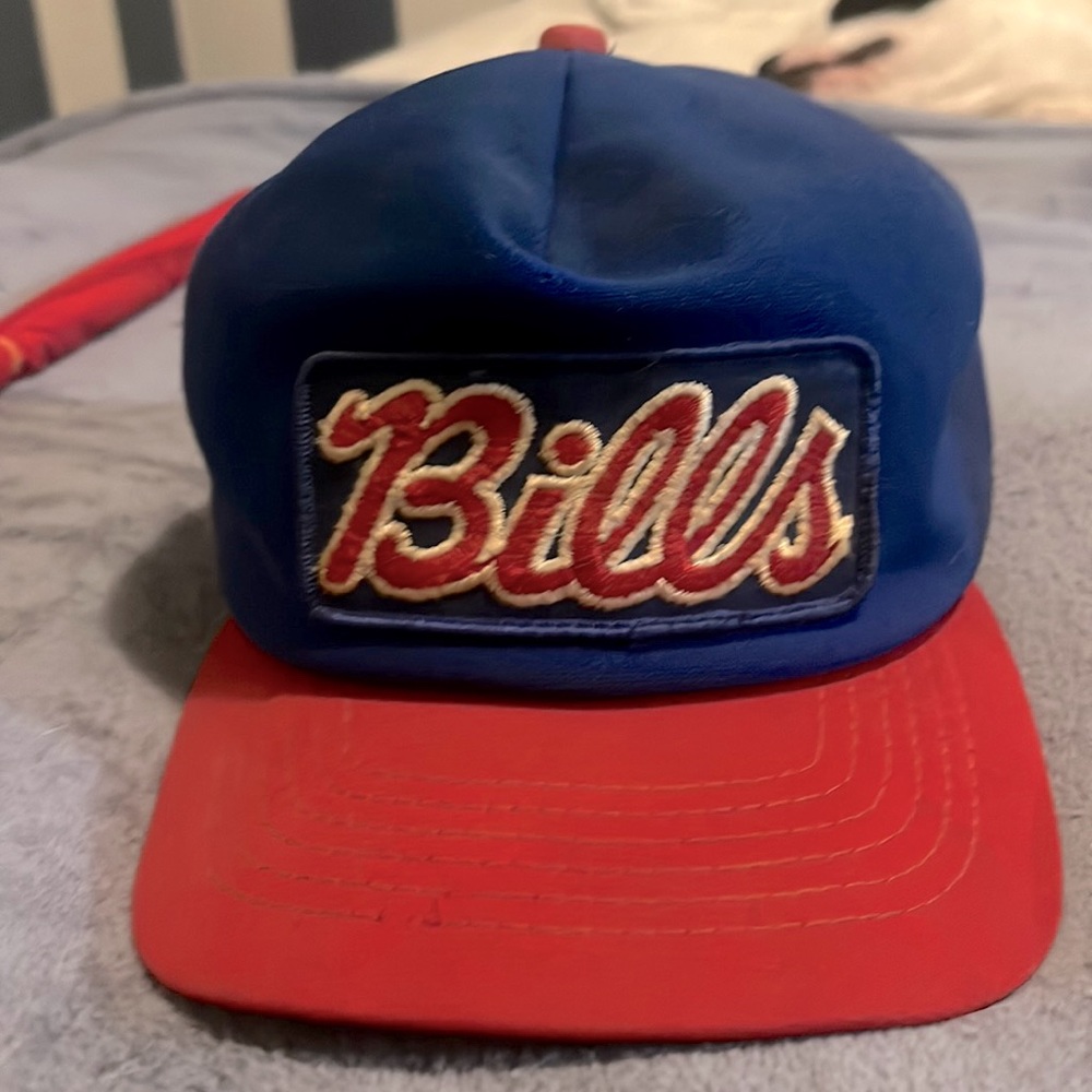 New Era snapback Buffalo Bills Script trucker hat Pro NFL Made in USA 80s 90s 89